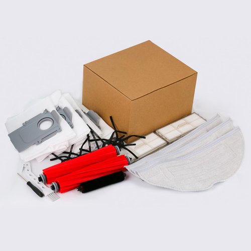 23 PCS Accessories Kit for Roborock S7 MaxV Ultra Robot Vacuum Cleaner, Replacement Parts Include 2 Main Brushes, 1 High-Speed Cleaning Brush, 6 Mop Pads, 4 Dust Bags, 6 Side Brushes, 4 Filters