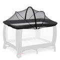 Cheermomo Pack n Play Cover, Travel Crib Tent, Pack and Play Mosquito Net Cover with 2-Way Zipper for Playpen/Mini Crib/Twin Bassinet to Keep Cats Out, Black