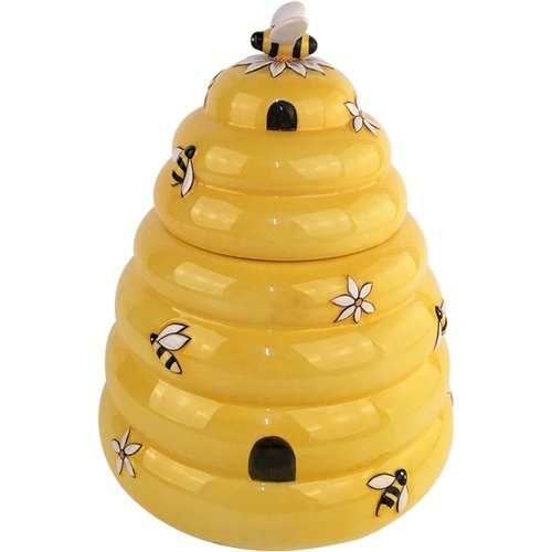 Blue Sky Clayworks Classic Busy Bee Hive Honey Cookie Jar