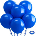 Bezente Royal Blue Balloons - 18 Inch Thick Latex Balloons for Birthday, Bridal Shower & Graduation Decor | 30 Pack