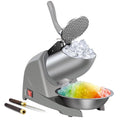Greatrue Snow Cone Machine 380w Shaved Ice Machine 3 Blades Ice Shaver 280lbs/hr Electric Ice Crusher Prevent Splash Snow Cone Maker for Home and Commercial with Ice Pick