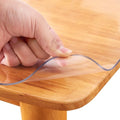 36x78 Rectangular Table Cover Protector Clear Plastic PVC Tablecloth Office Desk Pad Mat for Meeting Patio Garden Coffee Glass Dining Buffet Table Bar Countertop Protection Waterproof Vinyl Non-Slip