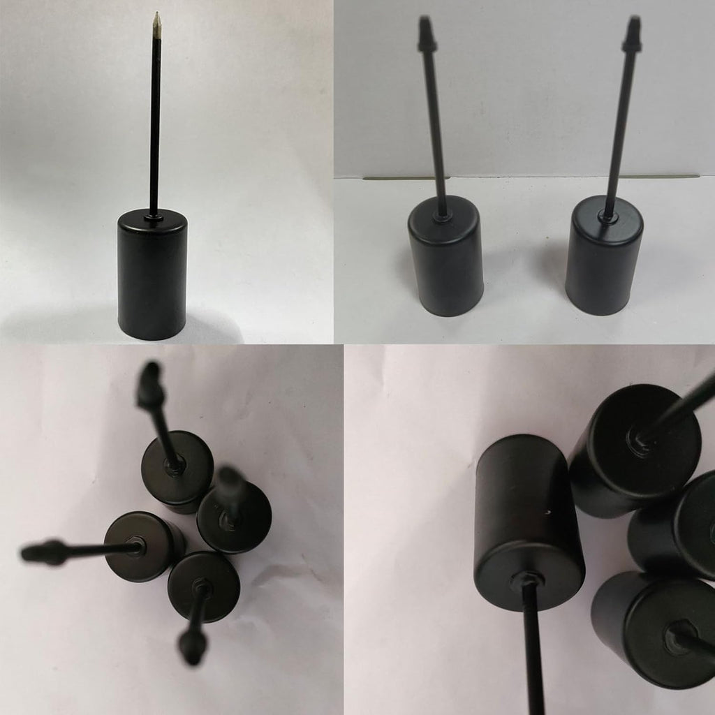 Skiennix Candle Holder Stakes - Heavy Duty Metal Taper Holders for Floral Centerpieces | 4 Pack