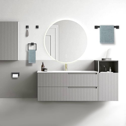 Matte Black Bathroom Hardware Accessories Set 5-Pieces Black Towel Bar Set Stainless Steel Towel Holder Set 16 Inch Towel Bar,Towel Racks Set for Bathroom Wall Mounted
