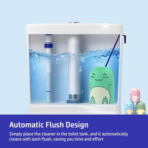 CloudMades Cute Dinosaur-Shaped Toilet Bowl Cleaner Bottle, Bathroom Toilet Tank Cleaner with Ocean, Jasmine, and Peach Scent,Three bottles can be used for 9 months (Ocean&Peach&Jasmine)