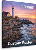 ZXDZSM Custom Canvas Prints - Personalized Photo Wall Art | Unframed 40" x 60" Size