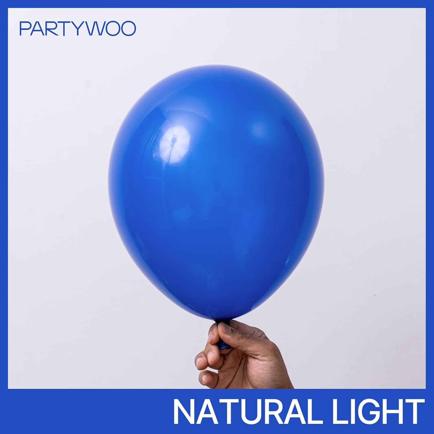 PartyWoo Royal Blue Balloons - 50 Pcs 12 Inch Matte Latex Helium Balloons for Celebrations