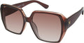 Martha Stewart Women's UV400 Square Sunglasses - Timeless 58mm Protective Shades for Her