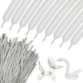Skiennix 100Pcs Sand White 260Q Balloons - Thick Latex for Twisting Animal Models | Perfect for Halloween & Birthdays