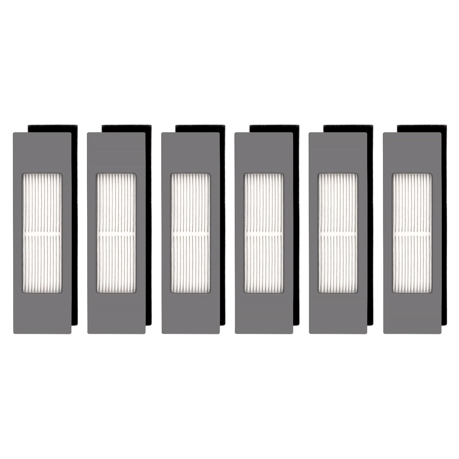 (6 Pieces) T8 HEPA Filter For Robot Vacuum ECOVACS DEEBOT OZMO N10 N10 Plus 920 950 T8 AIVI Max T9 T5 N5 N7 N8+ N8 Pro Plus DX55 DX93 DJ65, Robot Vacuum Cleaner Filter Accessories