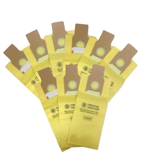 9 Replacement Bags Compatible with Kenmore Sears & Upright Part # 20-5068, 20-50681, 20-50688, 20-50690, 5069, 50590, SC-PU110, SCPU11, SC-PU1, SCPU1 & Models O, U, U-2, PU-1 (9 Pack) -Crucial Vacuum