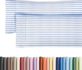 Skiennix Body Pillowcases Set of 2 | Soft 20x54 Long Pillow Covers for Side Sleepers - Blue Stripes, Machine Washable