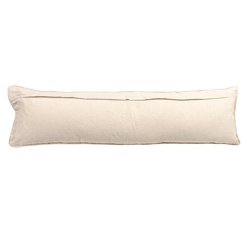 Creative Co-Op Cotton Crocheted Lumbar Pillow with Block Pattern, Multicolor
