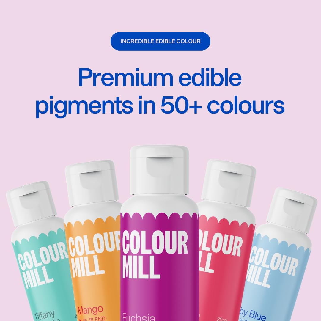 Colour Mill Oil-Based Food Coloring - 20 Milliliters | Rich Taupe Hue for Baking & Decorating