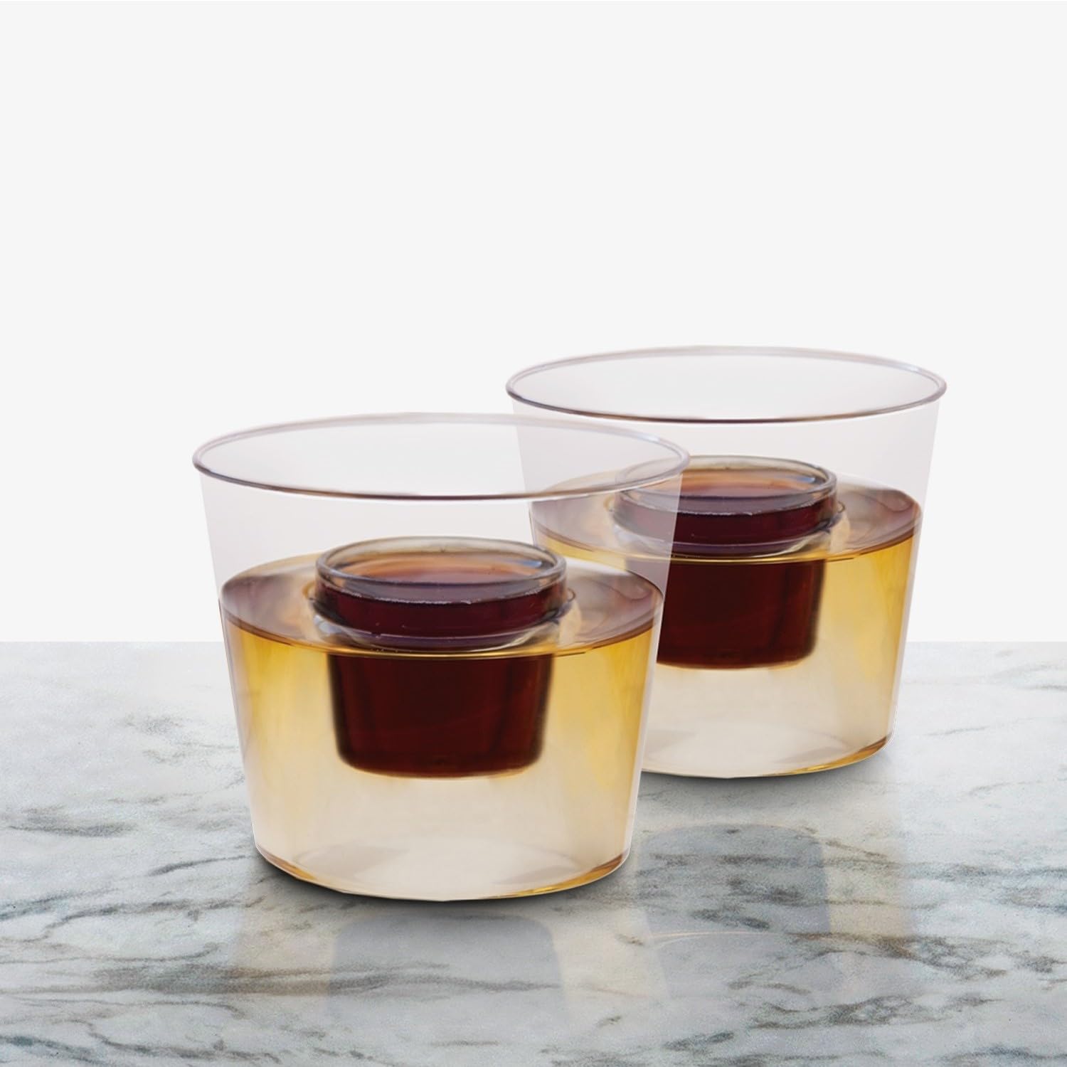 Party Essentials Disposable Plastic 4-Ounce Bomber Cups/Jager Bomb Shot Glasses, Clear, 48-Count