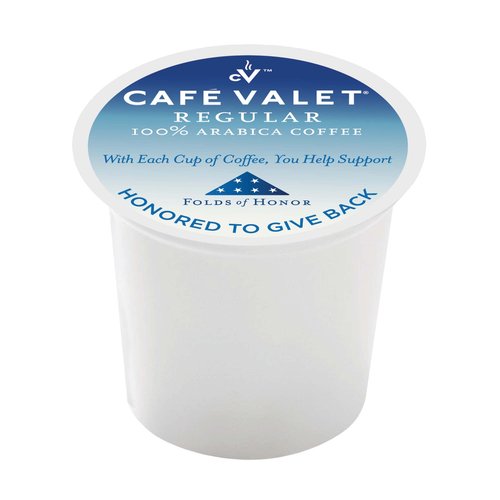 Cafe Valet Folds of Honor Dark Roast Coffee Pods, 80 Count – Contributing to Military Family Scholarships