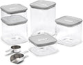 Caraway 13-Piece Glass Food Storage Containers - Non-Toxic, BPA-Free, Stackable & Airtight - Gray