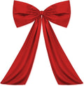 Wavwavw Large Red Bow Decor - Giant Satin Ribbon Tie for Birthday & Wedding | 24 x 36 Inches