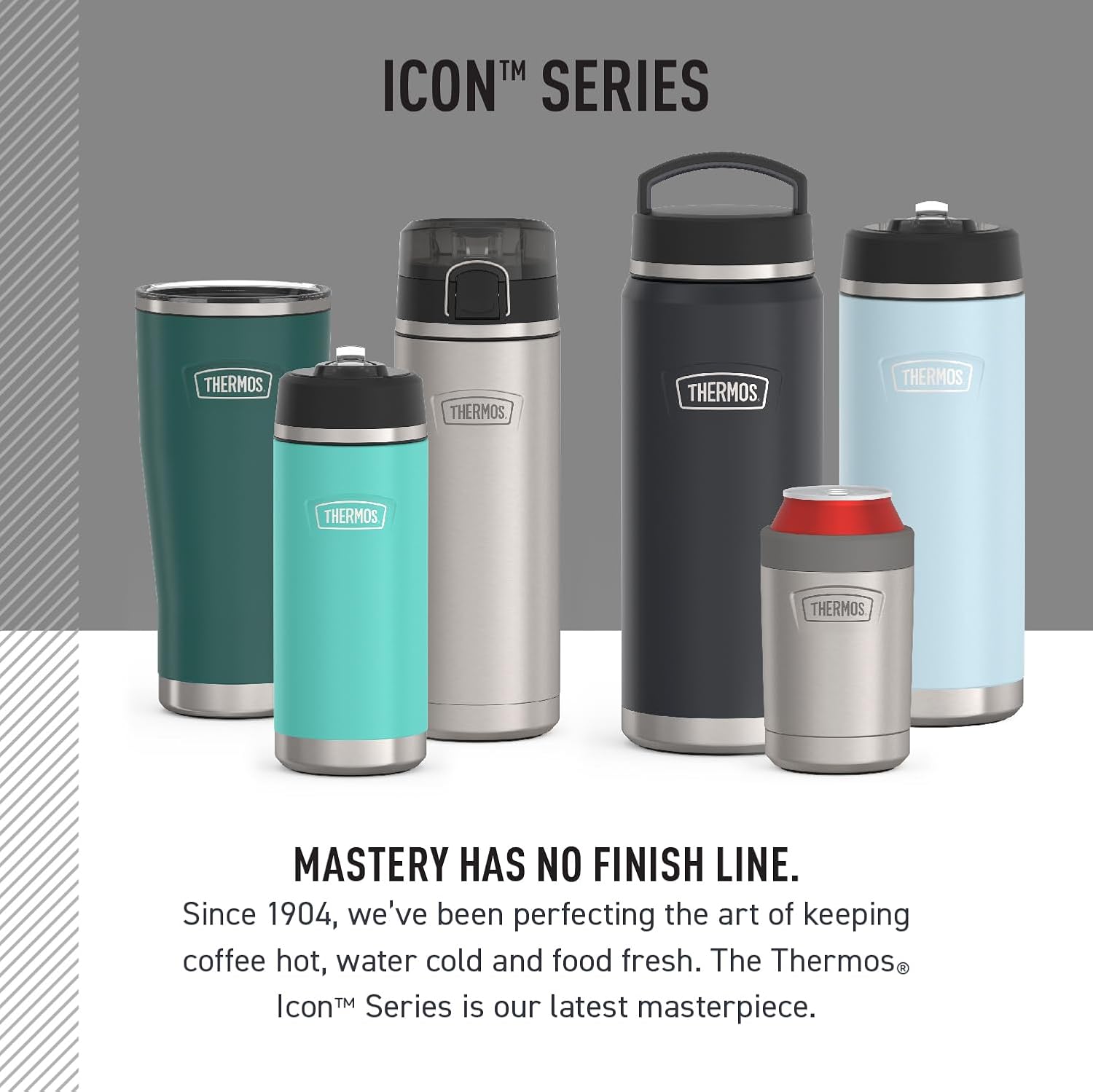 THERMOS Icon Series - Stainless Steel Mug with Granite Finish | 16 oz Capacity