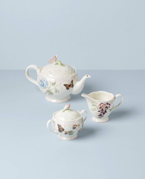 Lenox 897102 Butterfly Meadow Pink Ombre 5-Piece Tea Set