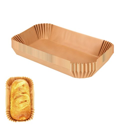 50 pack loaf pan liners for baking bread 9x5, Non-Stick Siliconized Greaseproof Paper, Baking Liner for Baking Bread, Cakes, Banana Bread, Parchment Paper