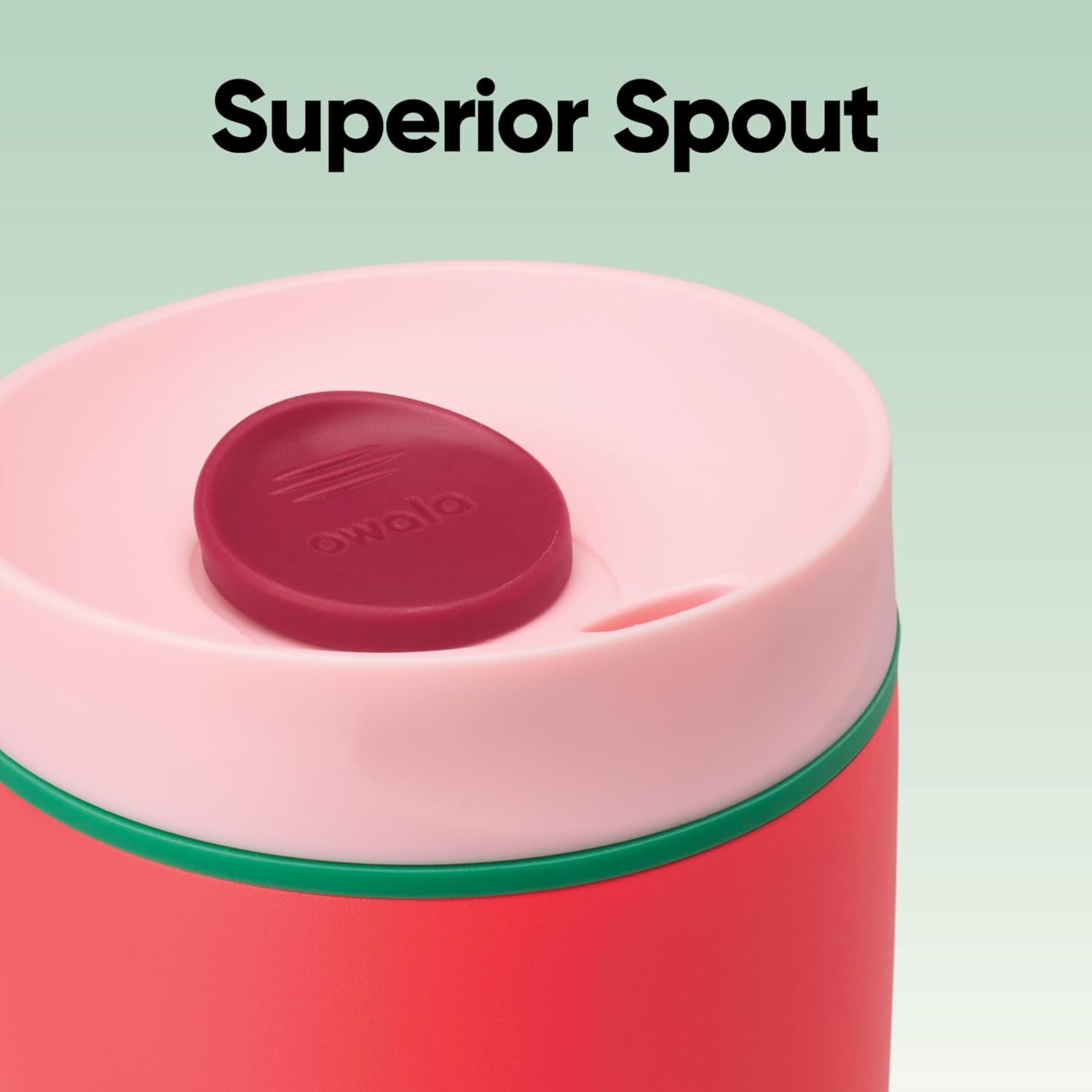Owala SmoothSip Insulated Stainless Steel Coffee Tumbler - Reusable 12 oz Hot & Iced Coffee Mug | Pink/Red