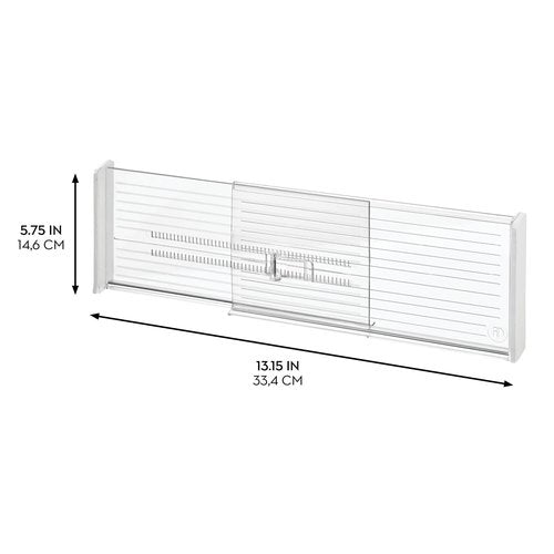 iDesign Recycled Plastic Adjustable Drawer Dividers–- Set of 2 - Clear
