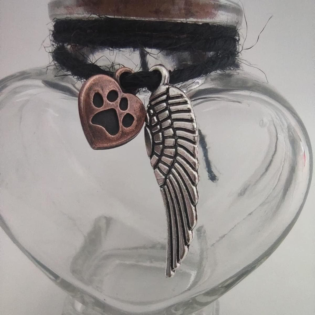 Skiennix Memorial Bottle for Pet Hair - Keepsake Urn for Dog & Cat Fur | Elegant Pet Memorial