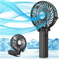 VersionTECH. Portable Handheld Fan - Powerful 4000mAh Battery | 180° Foldable Mini Fan for Travel & Office - Black
