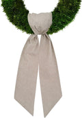 Skiennix Christmas Wreath Sash - Natural Burlap Decor for Front Door | Thanksgiving & Wedding Accents