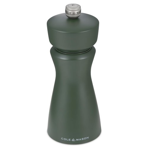 Cole & Mason Kenton Salt and Pepper Mill - Manual Refillable Grinder with Adjustable Ceramic Mechanism - Dining Accessory for Seasoning - Kitchen Tool for Everyday Use - 6 Inch, Rosemary