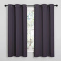 NICETOWN Greyish Purple Blackout Curtains - Thermal Insulated Drapes for Small Windows | 54" Length, 34" Wide, 2 Panels