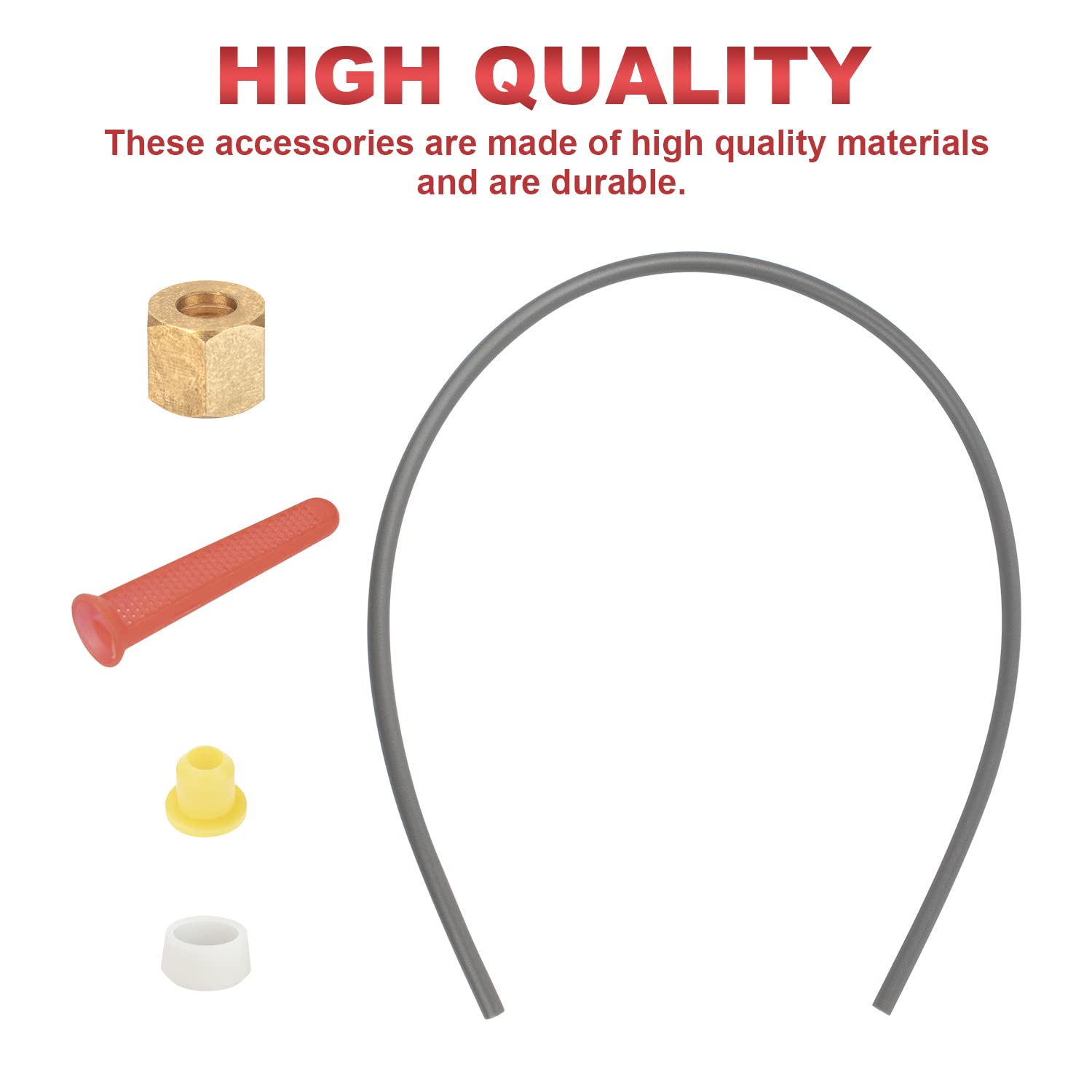 TNITRIB for Aprilaire 600 Humidifier Assembly-Feed Tube with Compression Sleeve and Nut (4335)&Included in-Line Strainer (4004)、Yellow Orifice (4231)