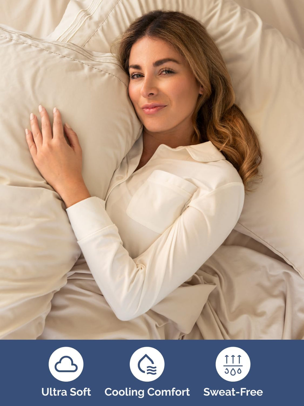 Skiennix Extra Deep King Sheet Set - 6 Piece Breathable Cooling Bedding - Soft Wrinkle-Free Wheat Color
