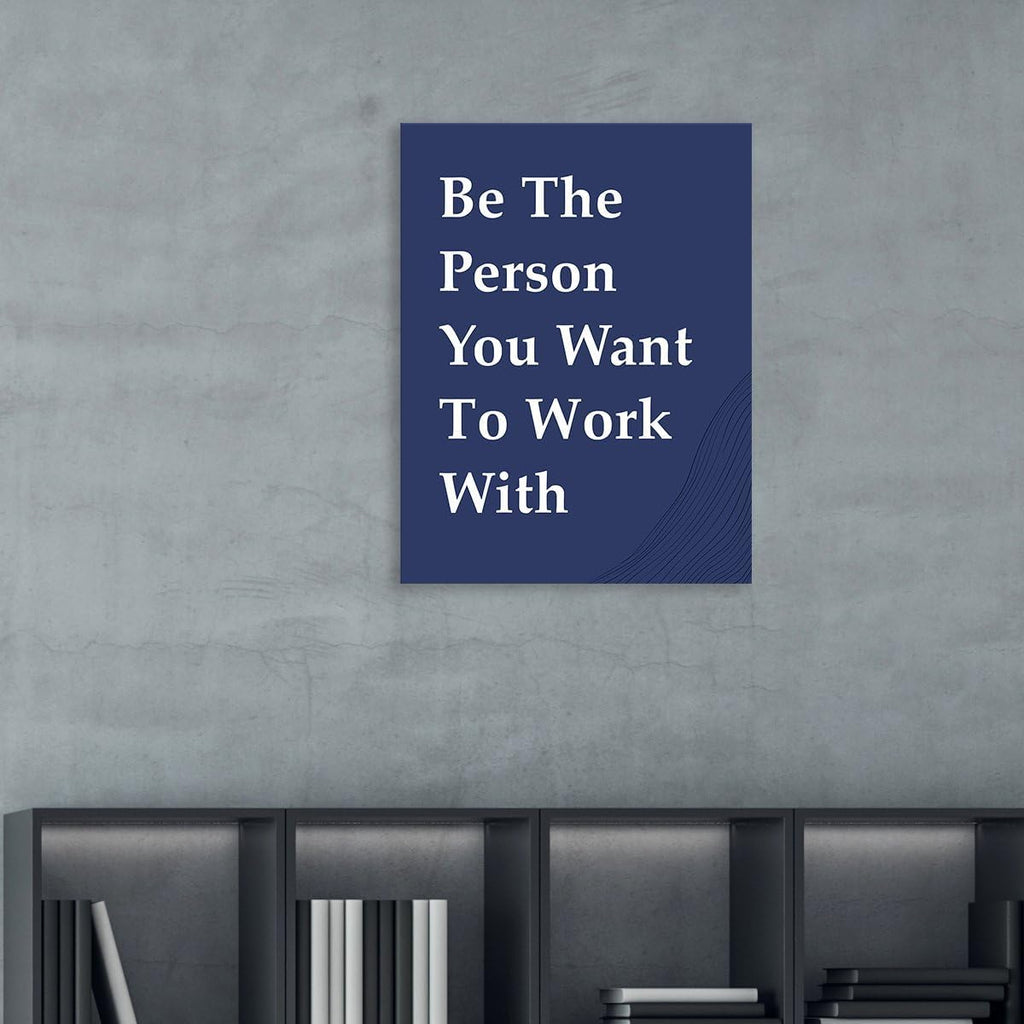 OTINGQD Motivational Wall Art - Inspirational Office Decor for Teamwork | Positive Canvas Print for Home & Cubicle