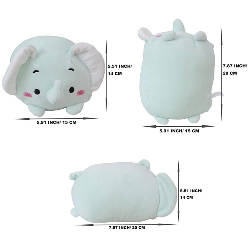 COSGOO Cute Plush Mini Elephant Stuffed Animal Cylindrical Elephant Plush Toys Gifts for Kids & Lovers Or Home Decor 8 Inch