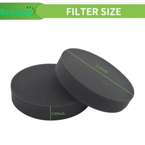 4 Pack Premotor Filter for Bissell Powerforce Helix Vacuum 2191, 2190,1700,1797 Foam Filters Replacement,Parts #1608225