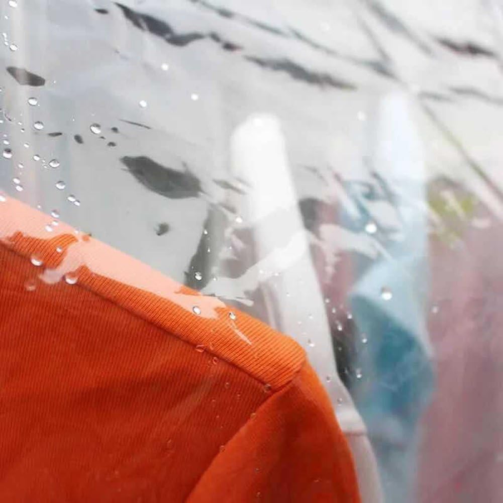 Ruibo Clear Garment Rack Cover - Dustproof & Waterproof Clothing Protector | 71"x20"x60" Size