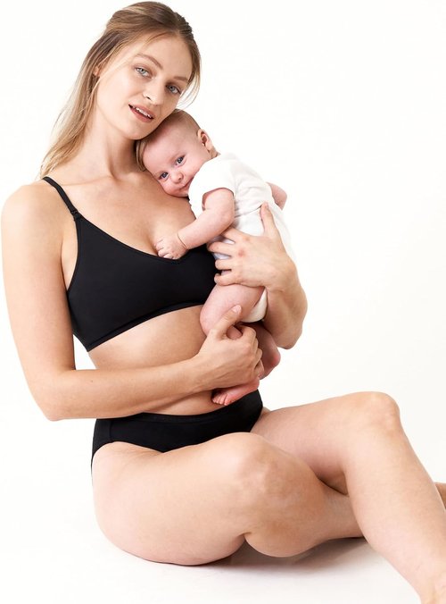 MOMANDA Nursing Bra - Seamless Wirefree Sleep Bra for Breastfeeding | Comfortable V-Neck Design