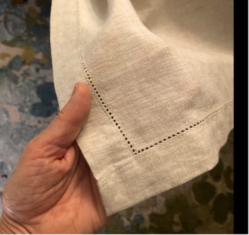 EVERLY Pure Linen Hemstitch Tablecloth,100% Stonewashed French Linen tablecloths for Kitchen Dining Rectangle Tables,60x144Inch Machine Washable Christmas Thanksgiving Organic Tablecloth-Natural Linen
