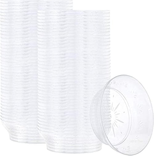 PLASTICPRO Premium Heavy Weight Crystal Clear Disposable Hard Plastic Plate (240, 10 Ounce Bowls)