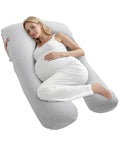 VEVOR Pregnancy Pillow, U-Shaped Full Body Maternity Pillow for Pregnant Women, Soft and Breathable Pregnant Support Pillows with Removable & Washable Cover, Perfect for Back, Belly, Hip, Legs Relief