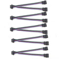 5pcs 15cm 5pin SM Splitter JST Connector 1 to 2 Male and Female for 5050/3528 RGBW LED Strip