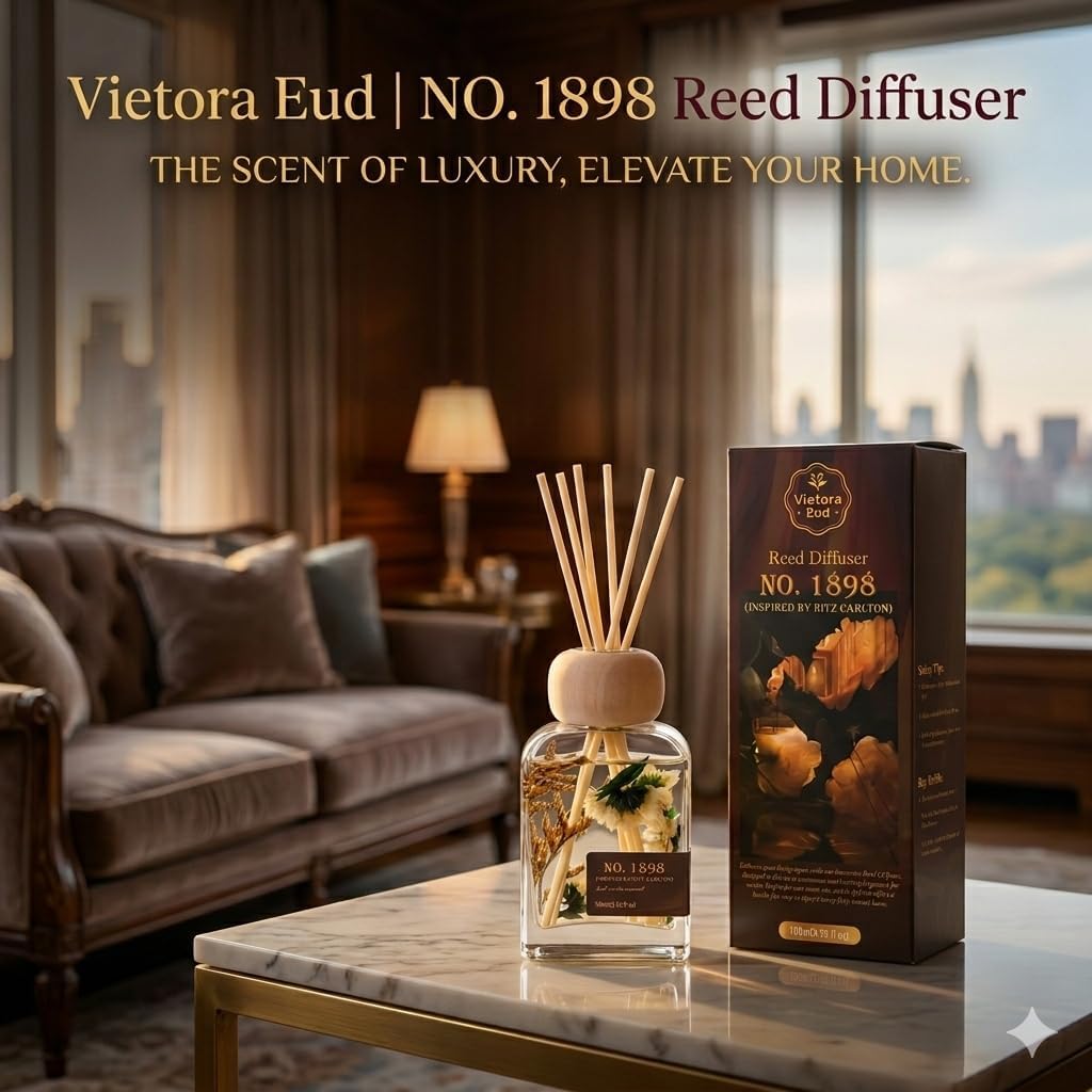 Ritz Carlton | Luxury Hotel Scent Reed Diffuser 100ml | Long-Lasting Room Freshener Gift Set