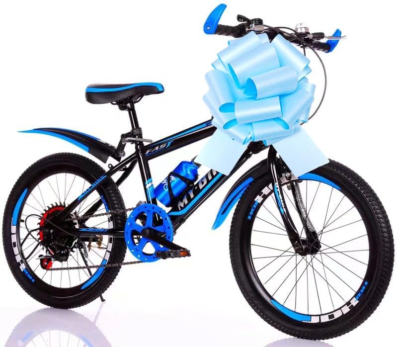 Skiennix 12" Large Sky Blue Gift Bow - Perfect for Presents, Bikes, and Party Decorations