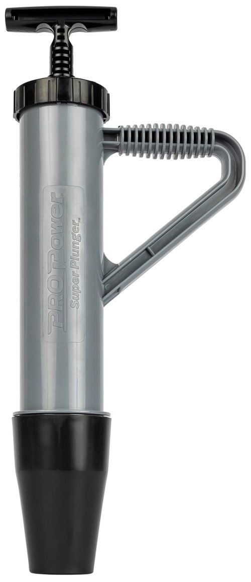 K-CO Innovations PRO Power® Super Plunger® - High Pressure Plunger Utilizing Water Pressure to Clear Clogs - Toilet Plunger Storage Caddy Included - Made in USA by Disabled Veterans