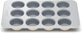 Caraway Non-Stick Ceramic Muffin Pan - 12-Cup Design with Naturally Slick Coating - Non-Toxic & PTFE Free - Ideal for Cupcakes & Muffins - Cream Color