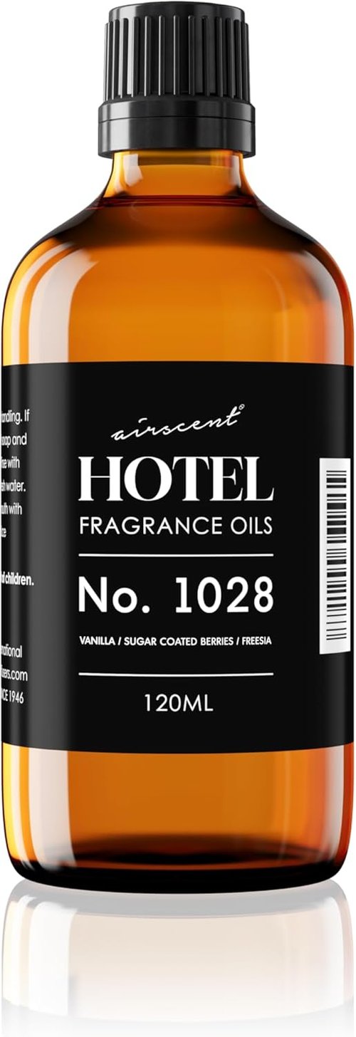 AirScent Hotel Diffuser Oil No. 1028 - Premium Fragrance Oil for Ultrasonic Diffusers | 120 mL Glass Bottle with Dropper