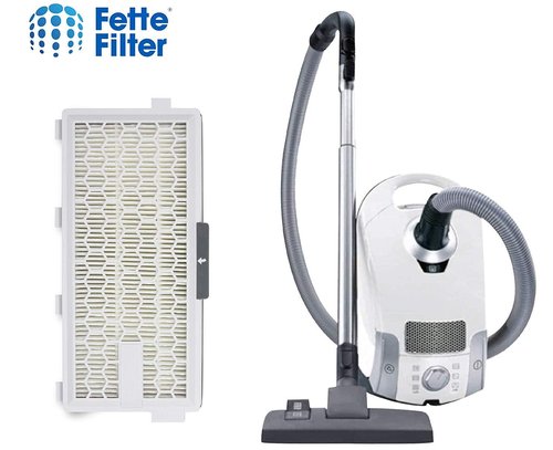 Fette Filter - HEPA Filters Compatible with Miele AirClean SF-HA 50 Filter for Model # S4, S5, S6, S8, S8000, S8999, S6000, S6999, S5000, S5999, S4000, S4999, Complete C2 & C3 (Pack of 4)
