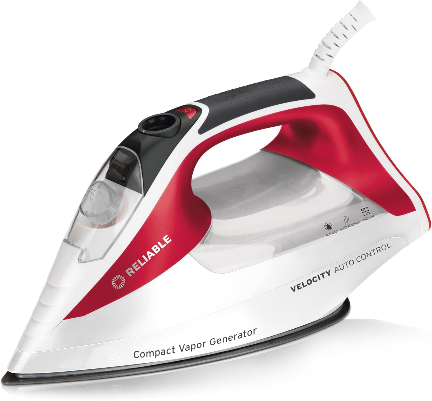 Reliable Velocity 270IR Steam Iron - Compact Vapor Generator with Sensor Technology & 8 Heat Settings